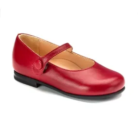 1643 - Red Soft Leather Baby for Toddler/Girl by London Kids