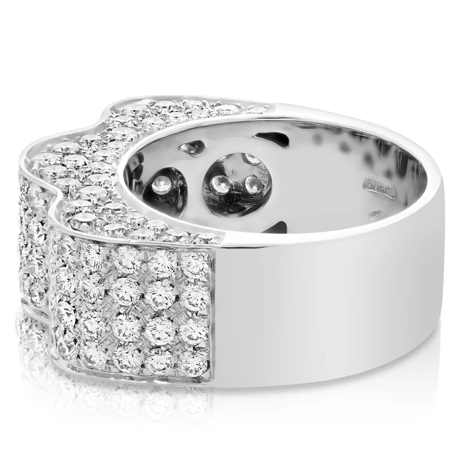 3 Cttw Diamond Wedding Band in 18K White Gold