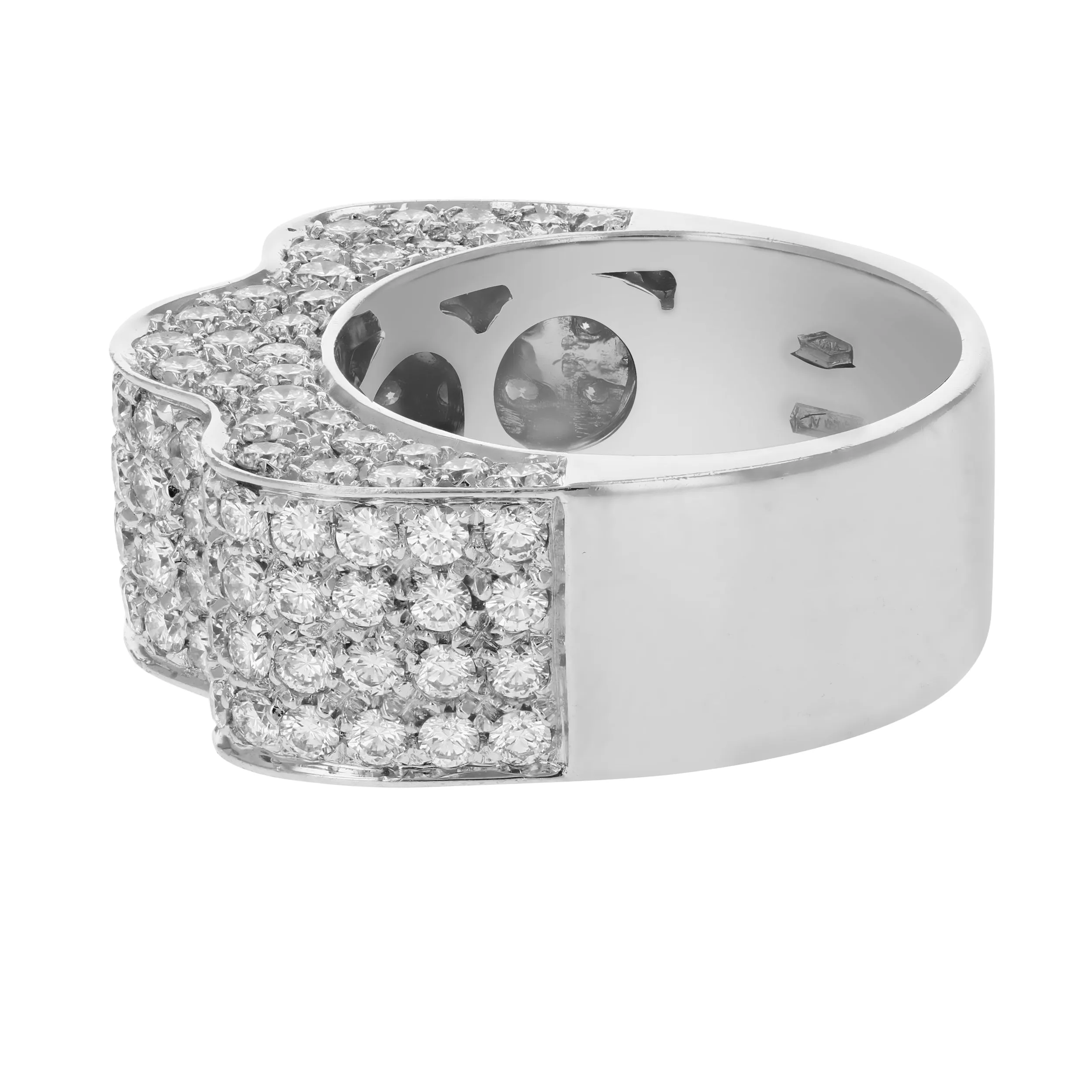 3 Cttw Diamond Wedding Band in 18K White Gold
