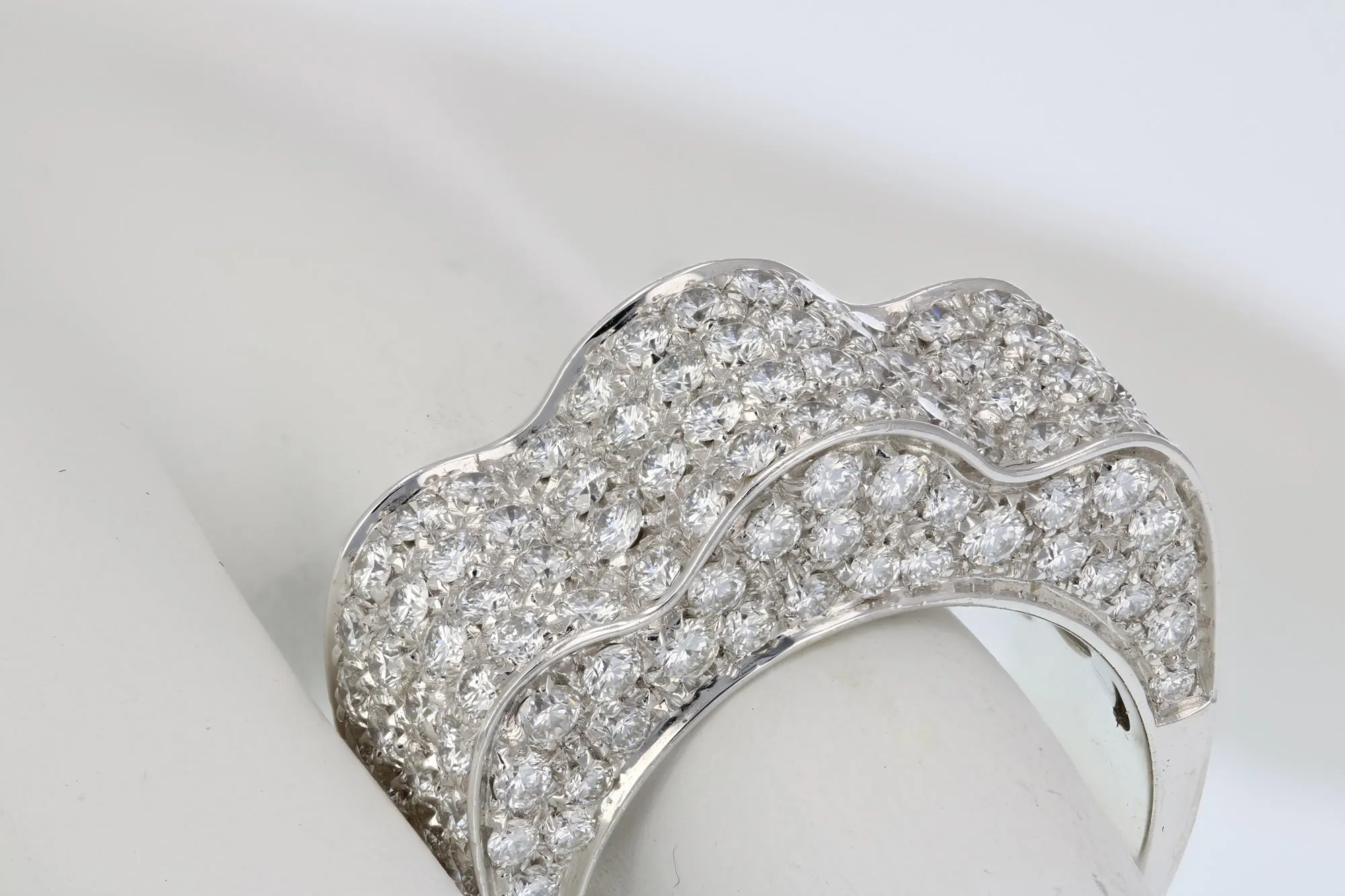 3 Cttw Diamond Wedding Band in 18K White Gold