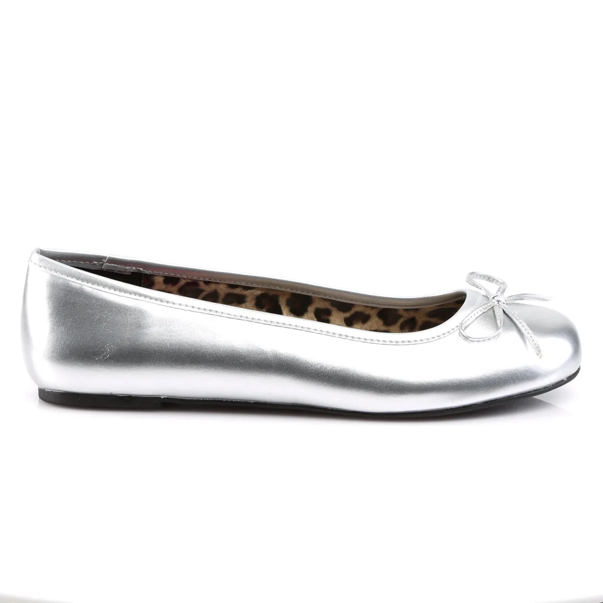ANNA-01 Pleaser Pink Label Silver Sexy Single Soles (Fetish Footwear)