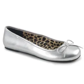 ANNA-01 Pleaser Pink Label Silver Sexy Single Soles (Fetish Footwear)