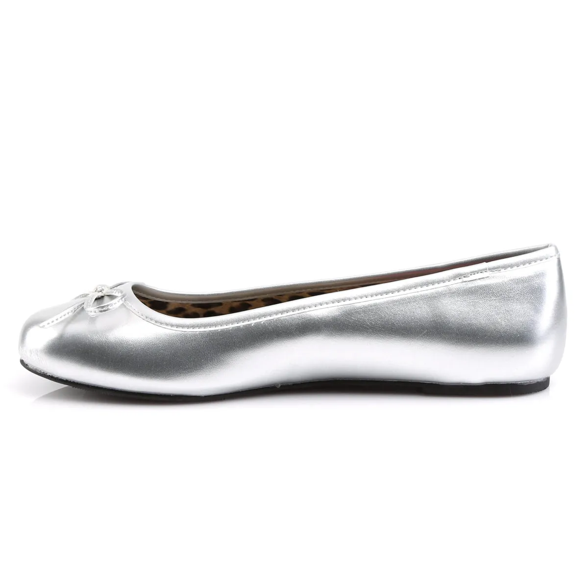 ANNA-01 Pleaser Pink Label Silver Sexy Single Soles (Fetish Footwear)