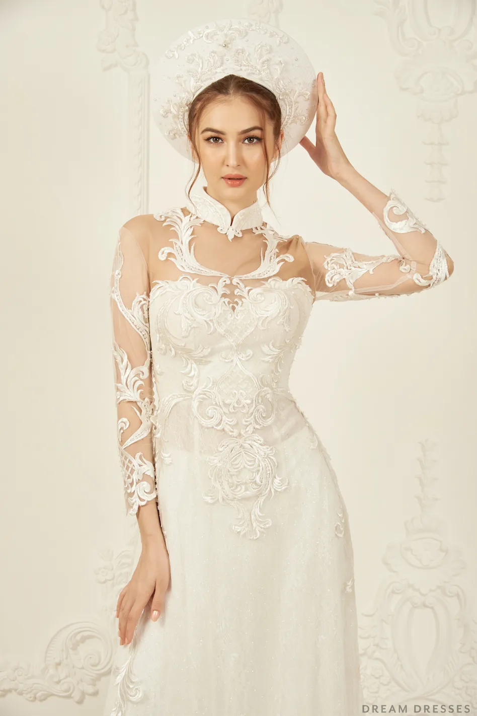 Ao Dai Hat | Vietnamese Bridal Hat (#BELINA)