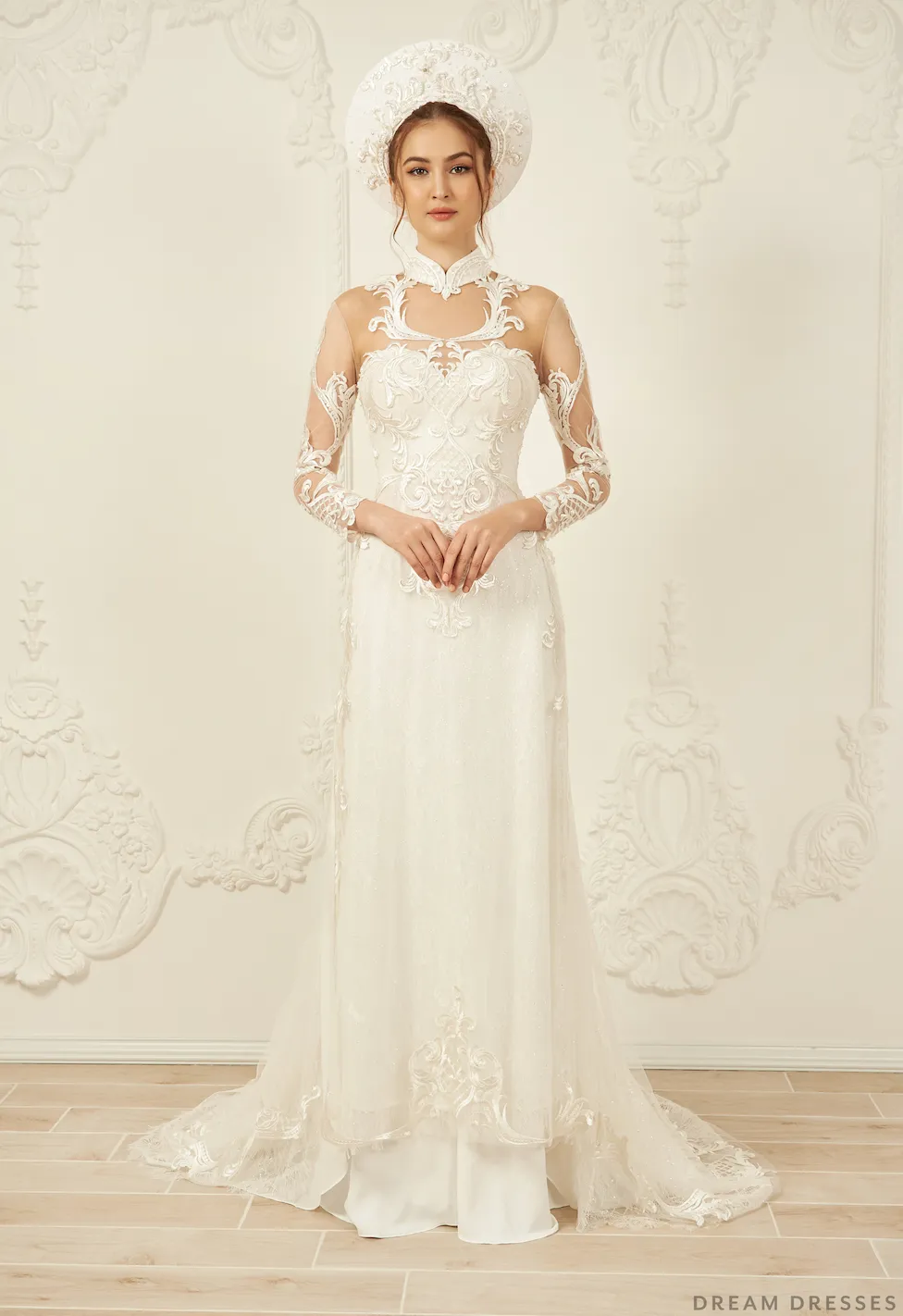 Ao Dai Hat | Vietnamese Bridal Hat (#BELINA)