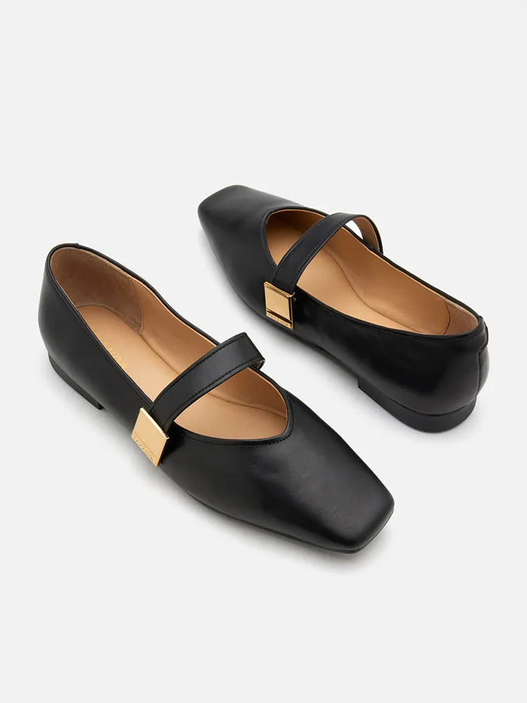 Aubrey Square Toe Mary Jane Flats
