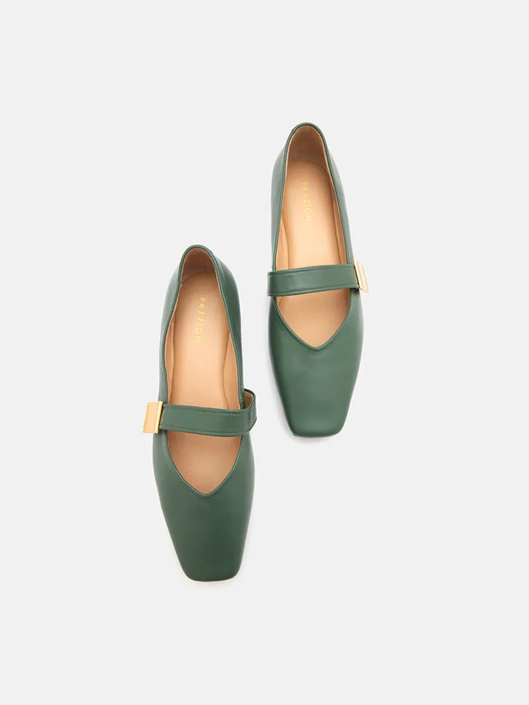 Aubrey Square Toe Mary Jane Flats