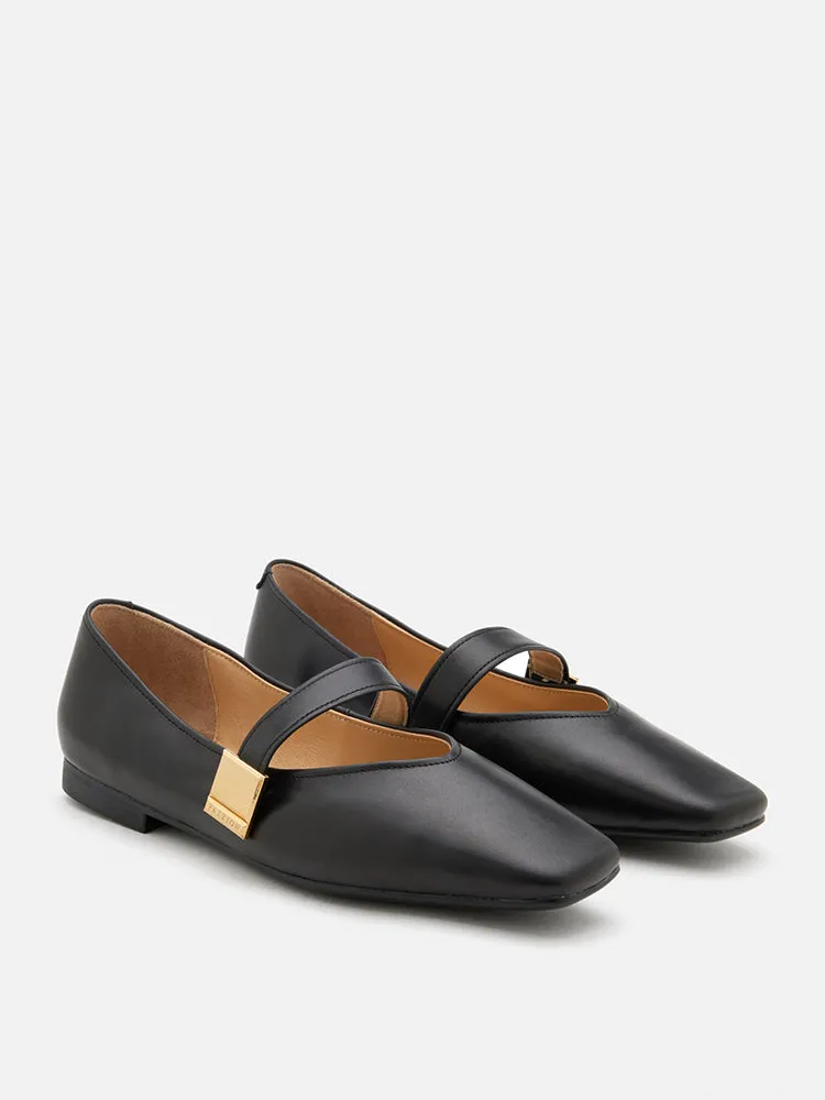 Aubrey Square Toe Mary Jane Flats