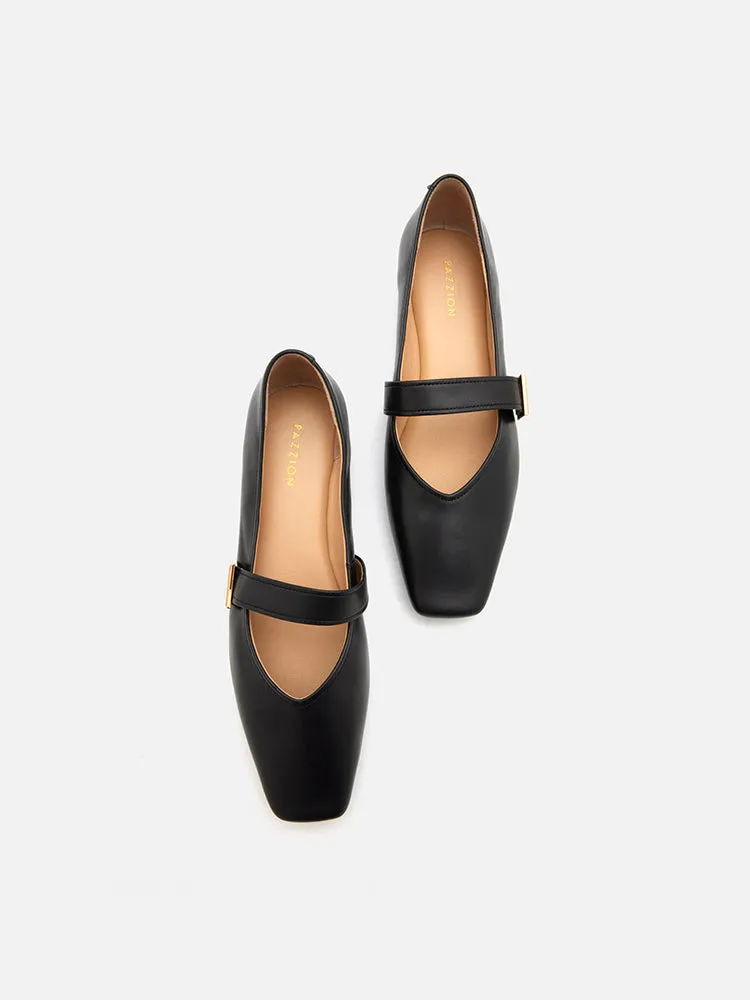 Aubrey Square Toe Mary Jane Flats