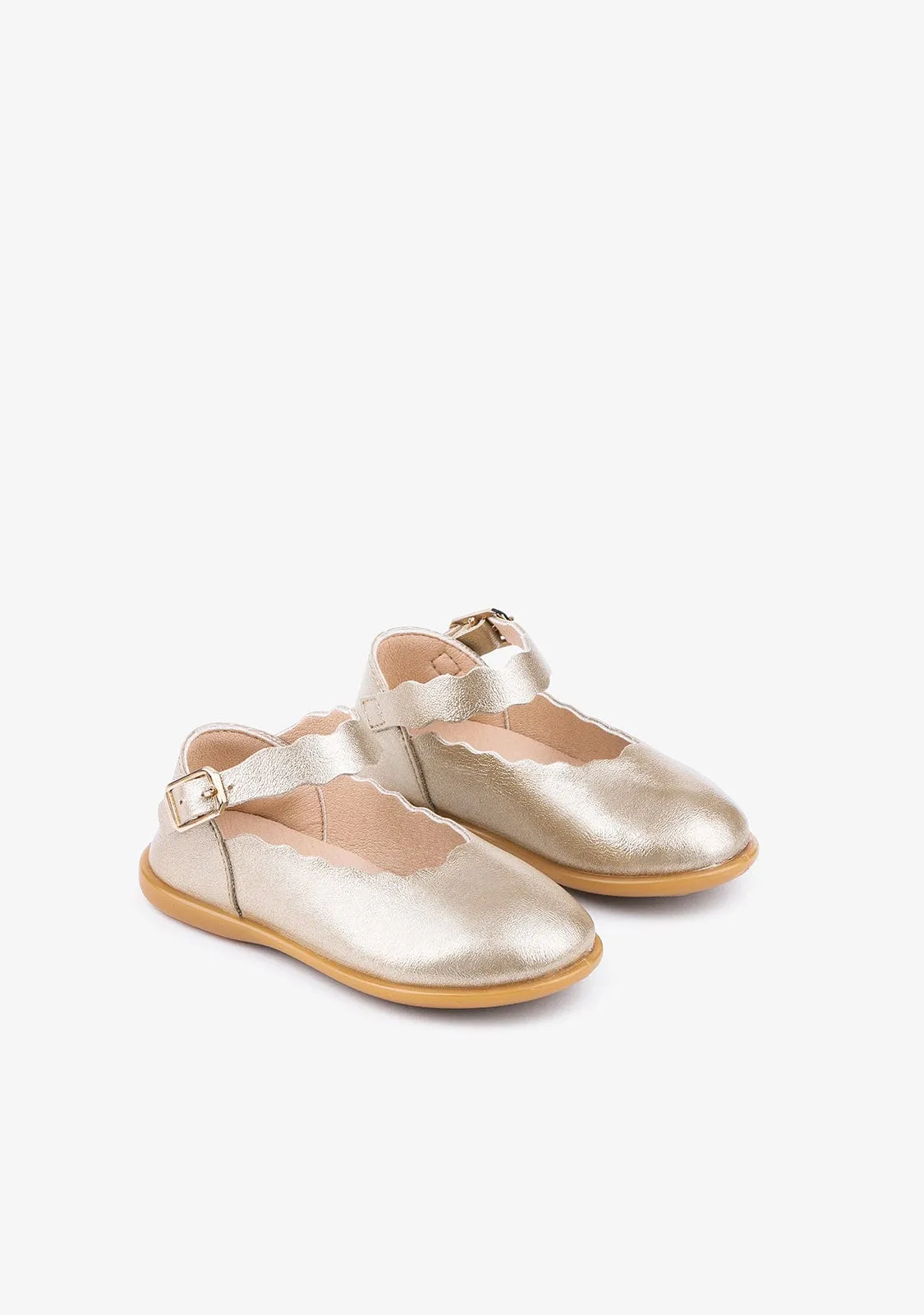 Baby's Platinum Waves Mary Janes