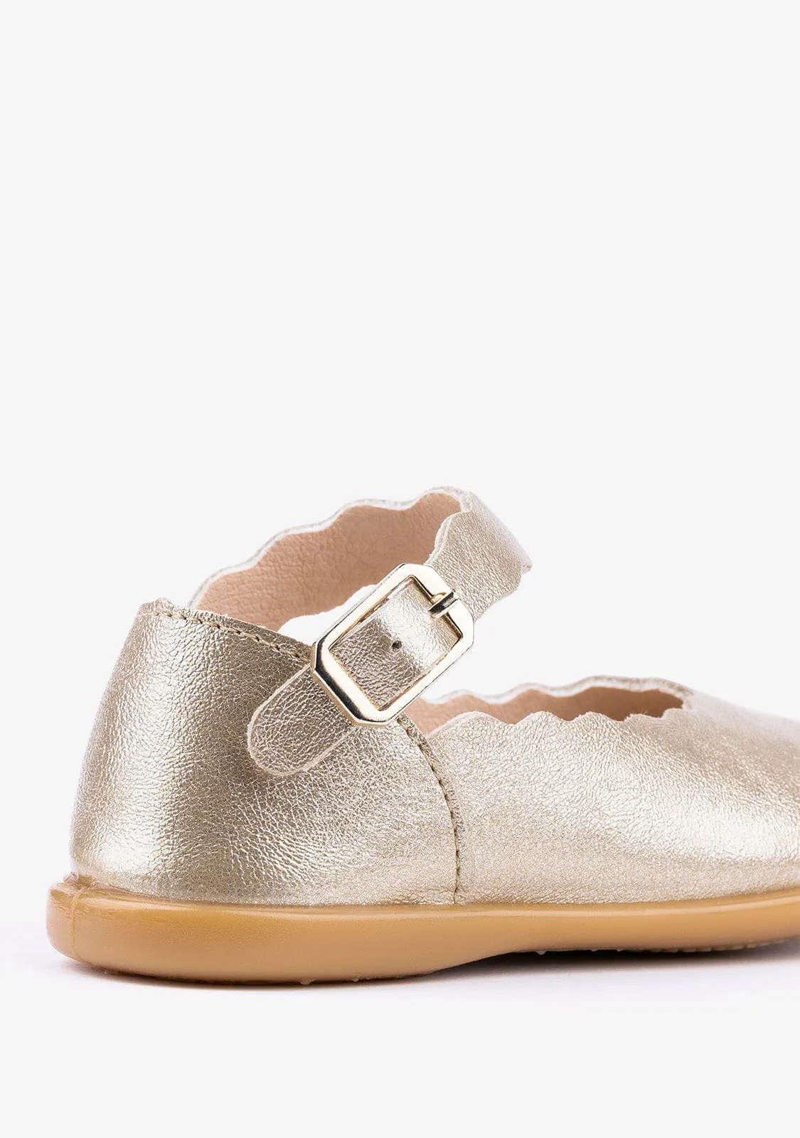 Baby's Platinum Waves Mary Janes