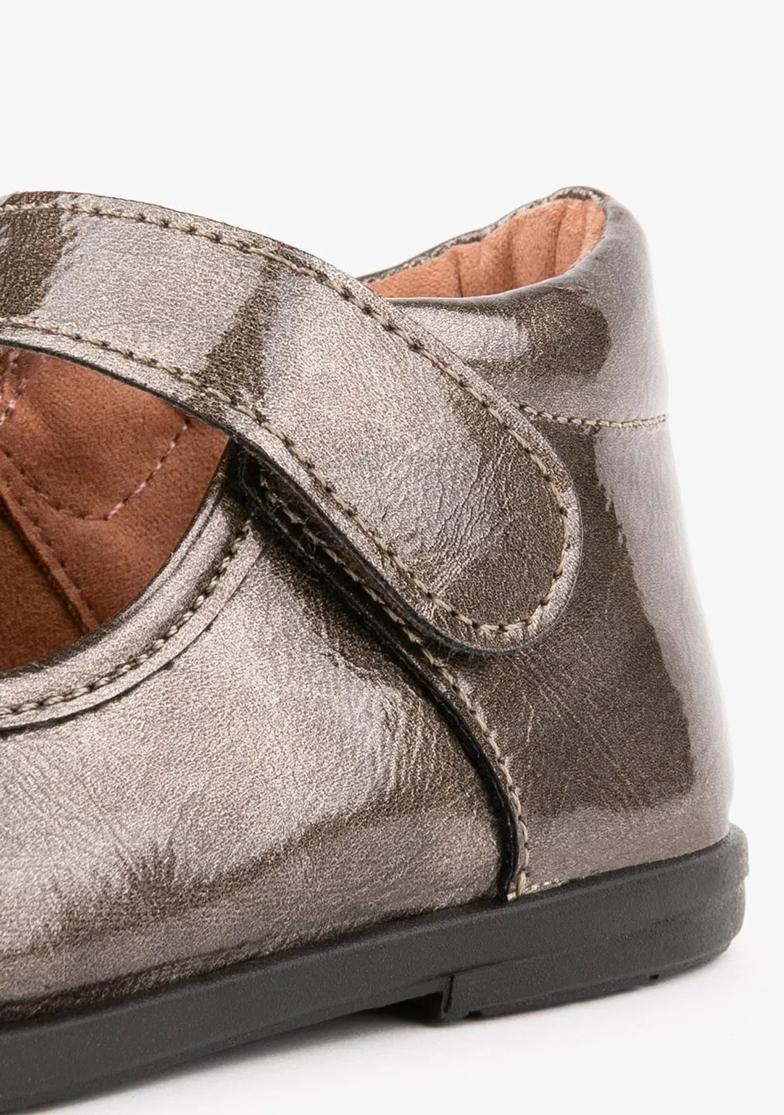 Baby's Titanium Mary Janes Patent Leather