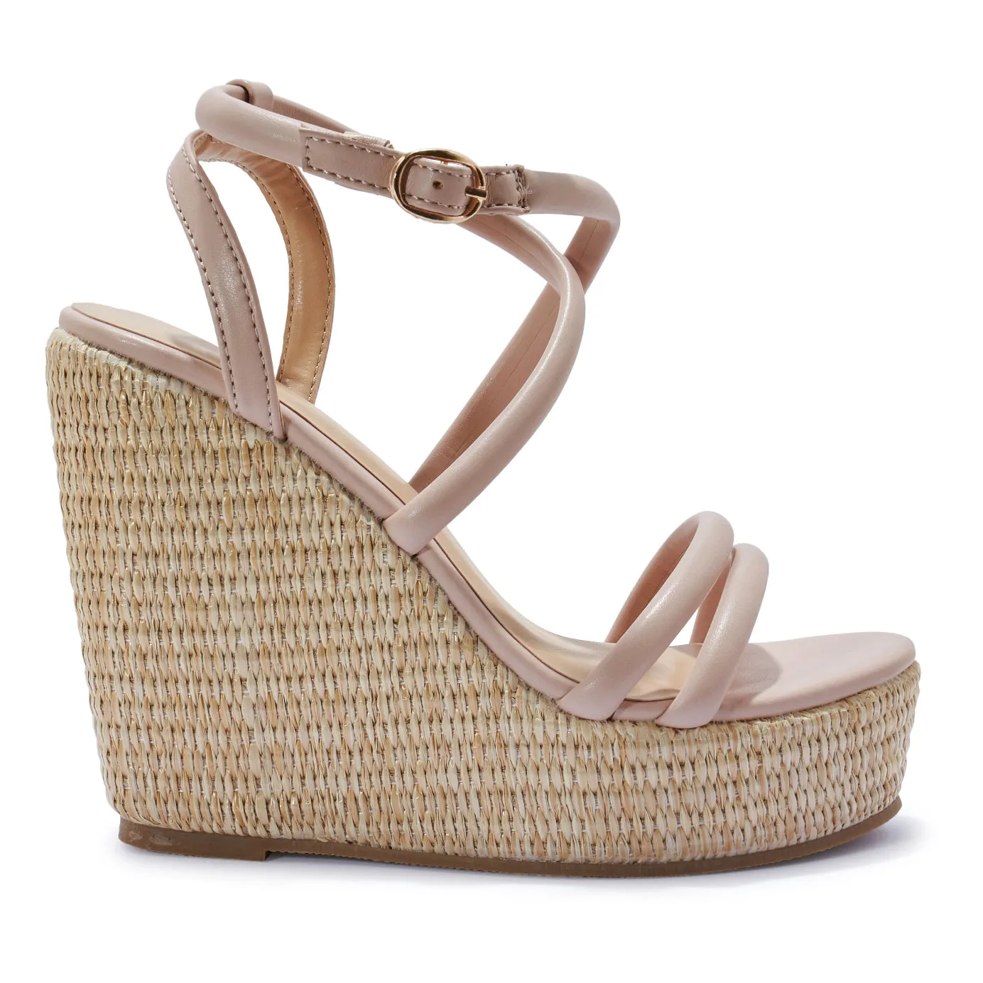 BALI322 HIGH WEDGE STRAPPY SANDAL