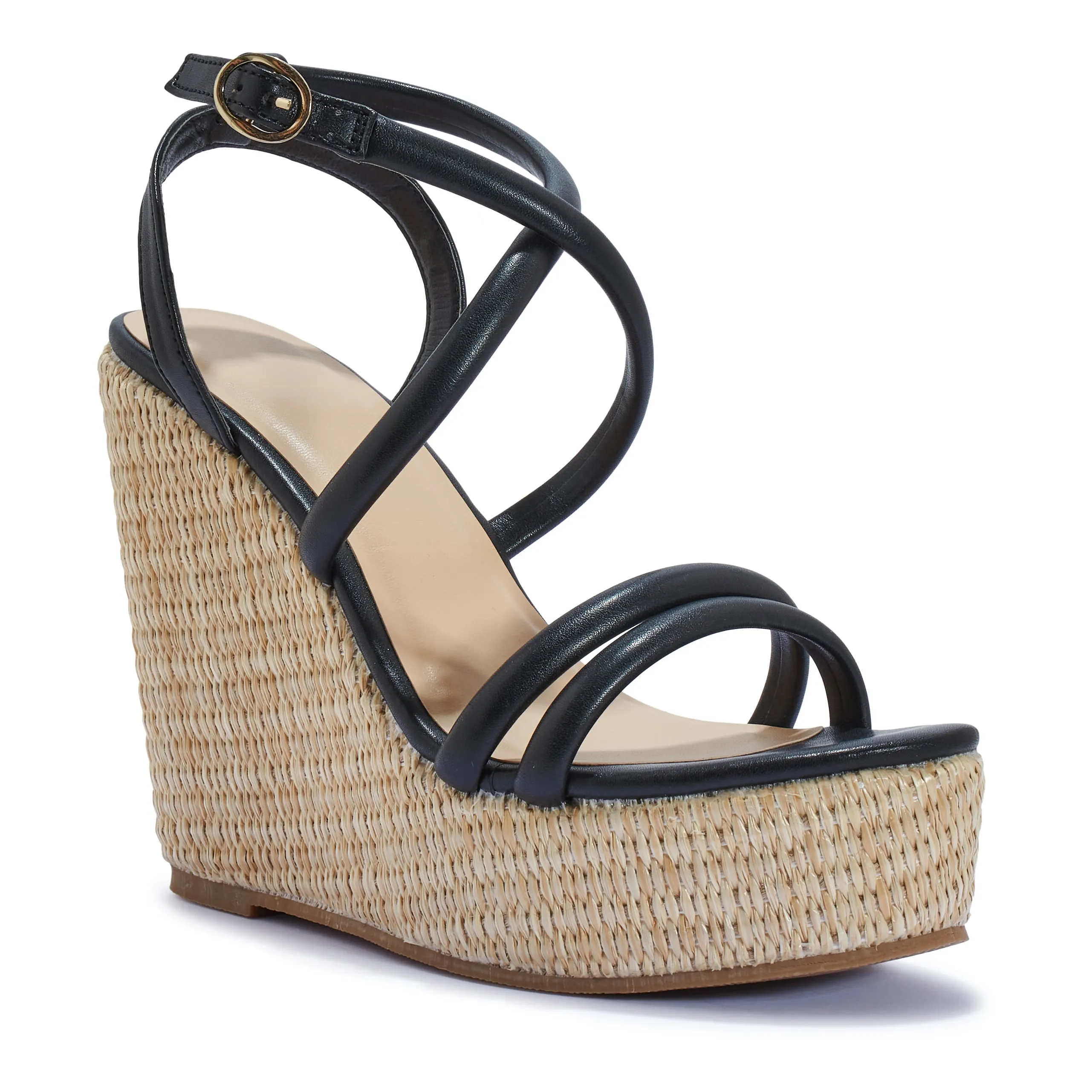 BALI322 HIGH WEDGE STRAPPY SANDAL