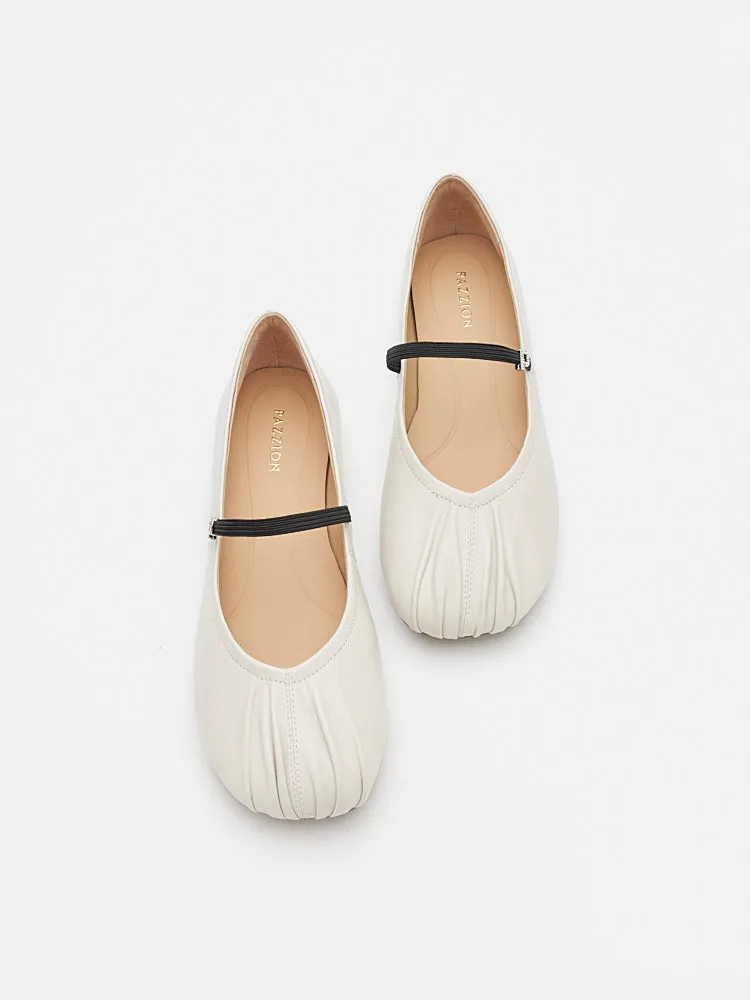 Belle Ruched Mary Janes