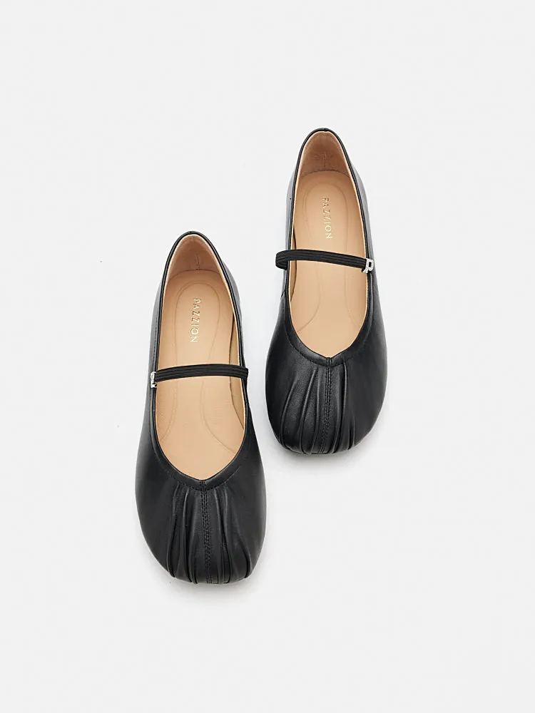 Belle Ruched Mary Janes