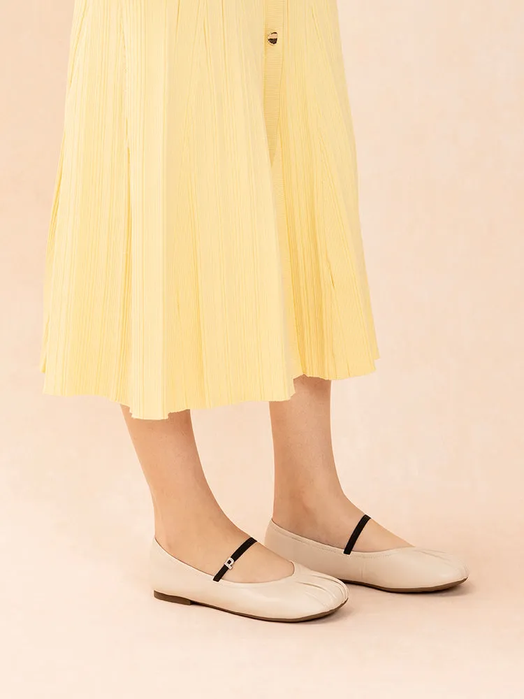 Belle Ruched Mary Janes