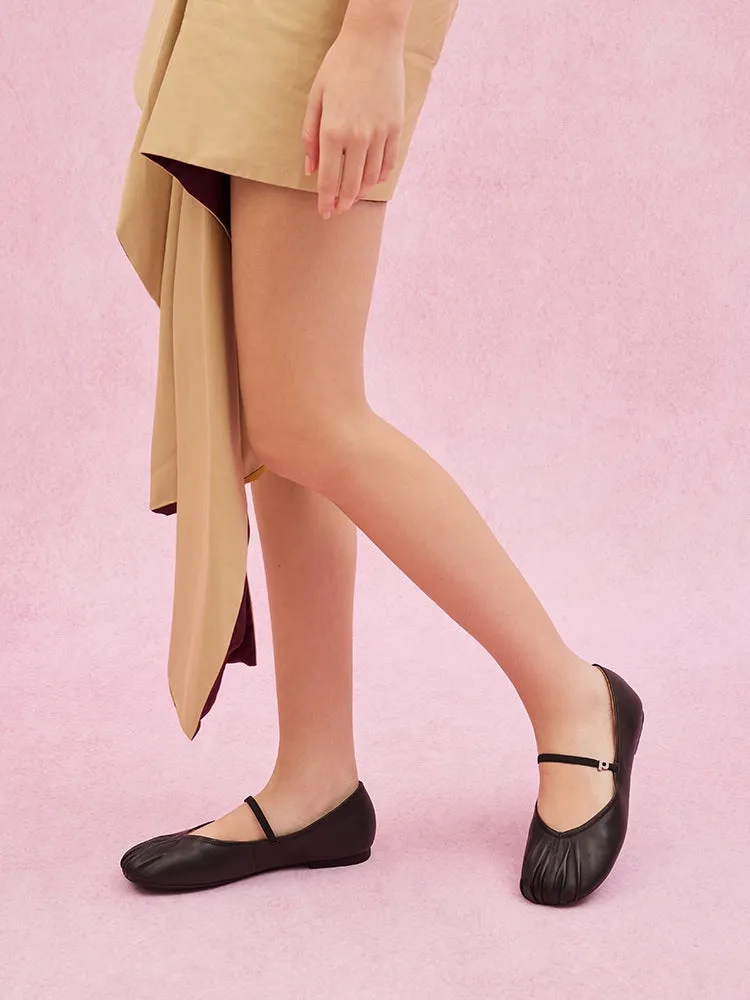 Belle Ruched Mary Janes