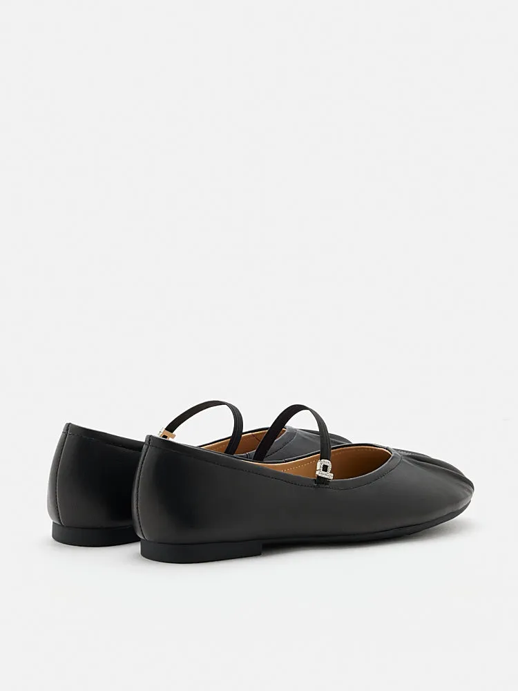 Belle Ruched Mary Janes