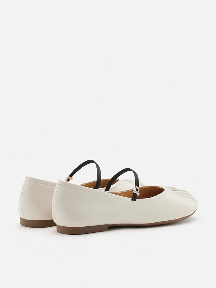 Belle Ruched Mary Janes