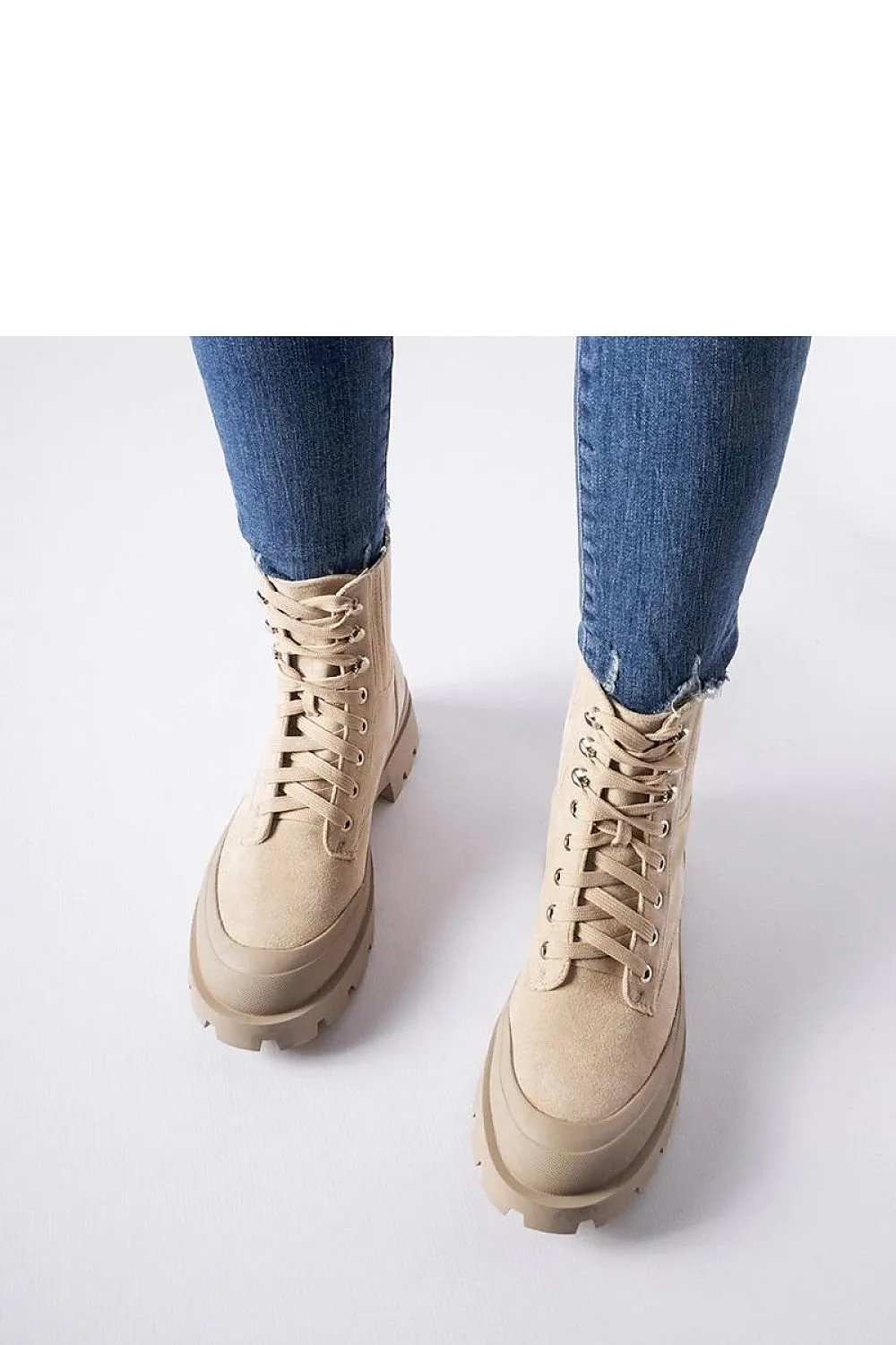 Black ankle boots made of eco-suede