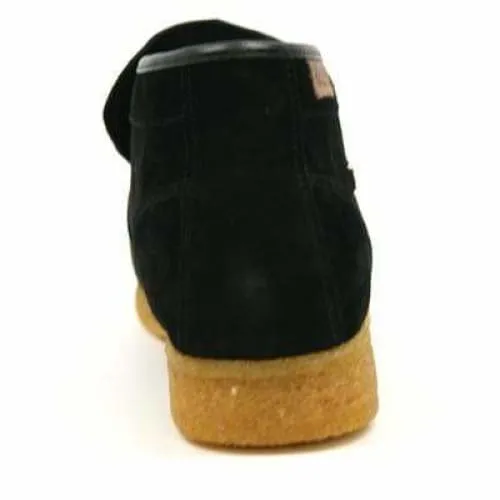 British Walkers Palace Men's Black Suede Slip On