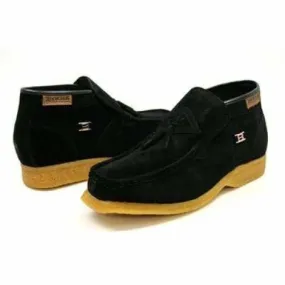 British Walkers Palace Men's Black Suede Slip On