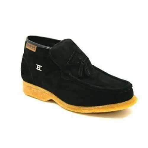 British Walkers Palace Men's Black Suede Slip On