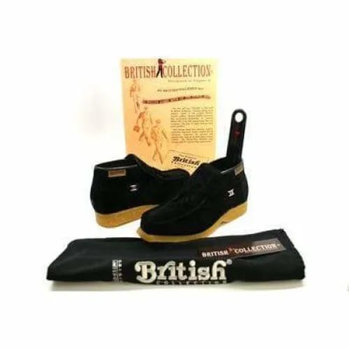 British Walkers Palace Men's Black Suede Slip On
