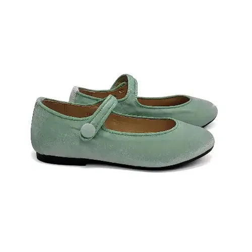 Brunellis Mint Velvet Mary Jane S-21
