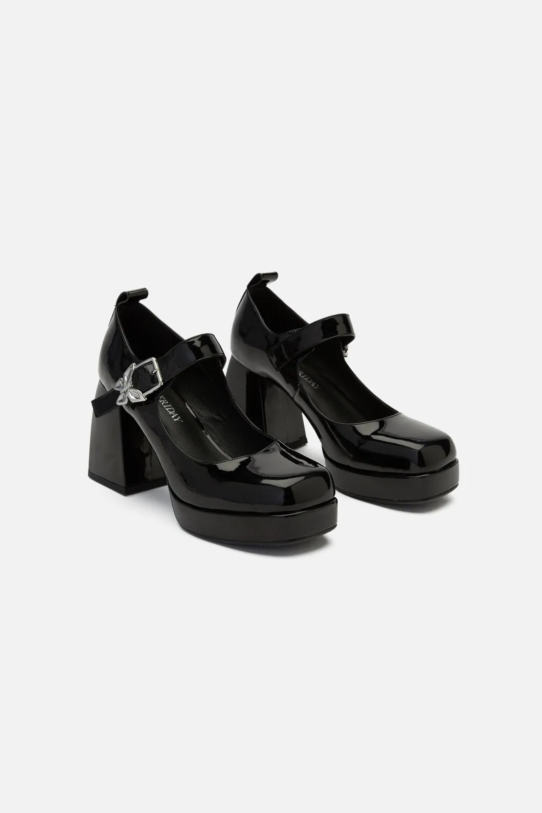 Butterfly Buckle Mary Janes