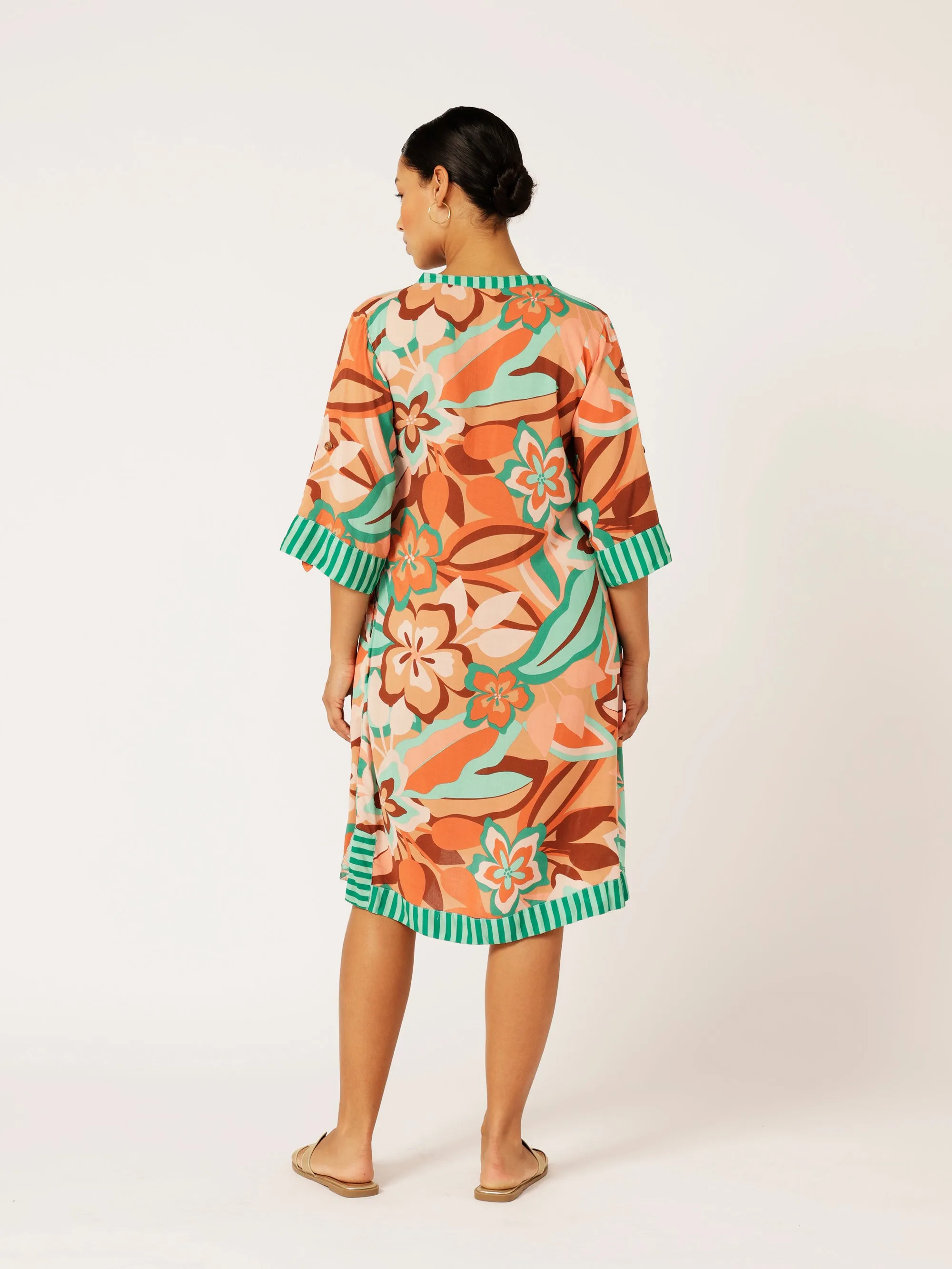 Caftan Dress | Island Coral