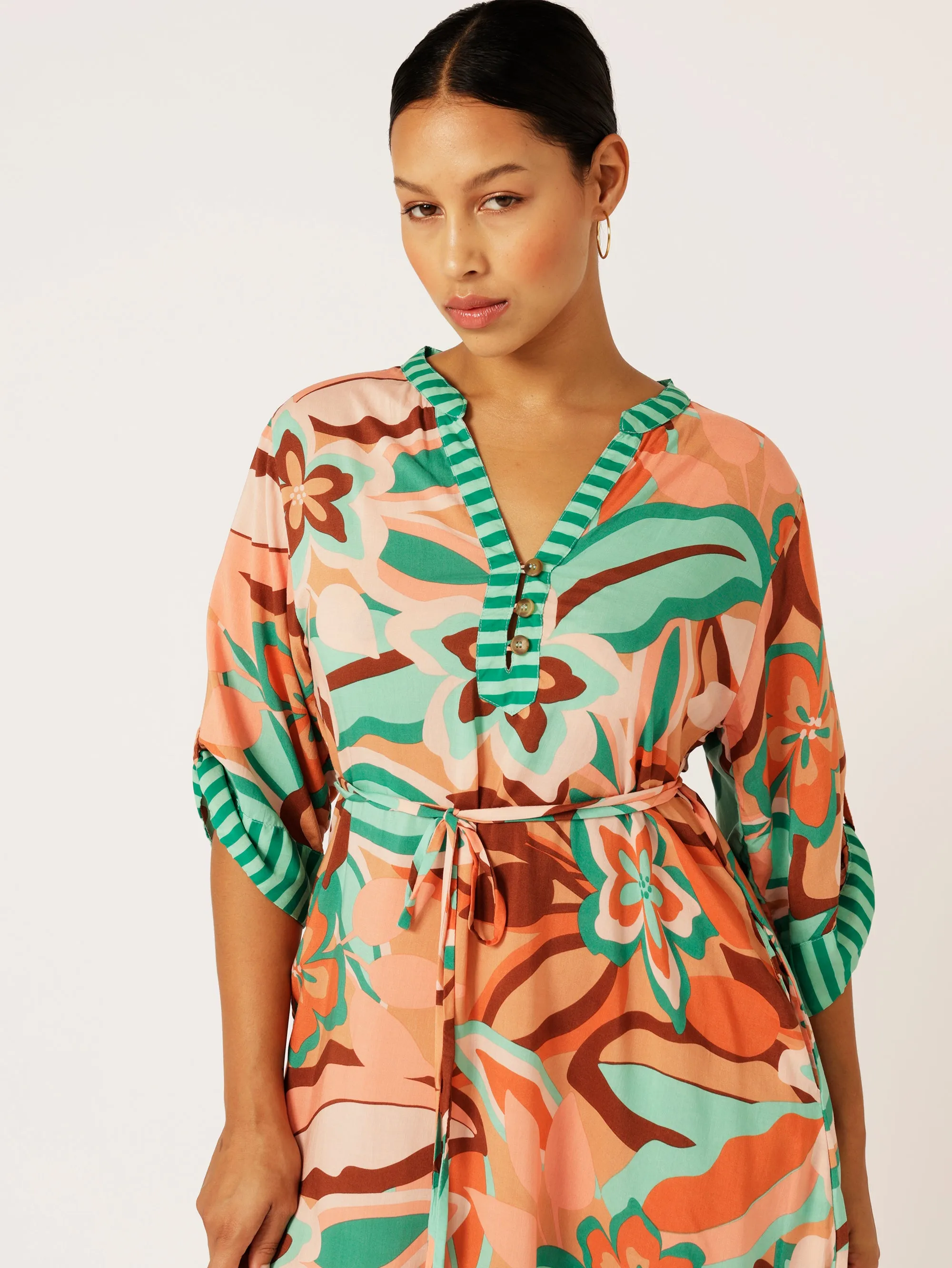 Caftan Dress | Island Coral