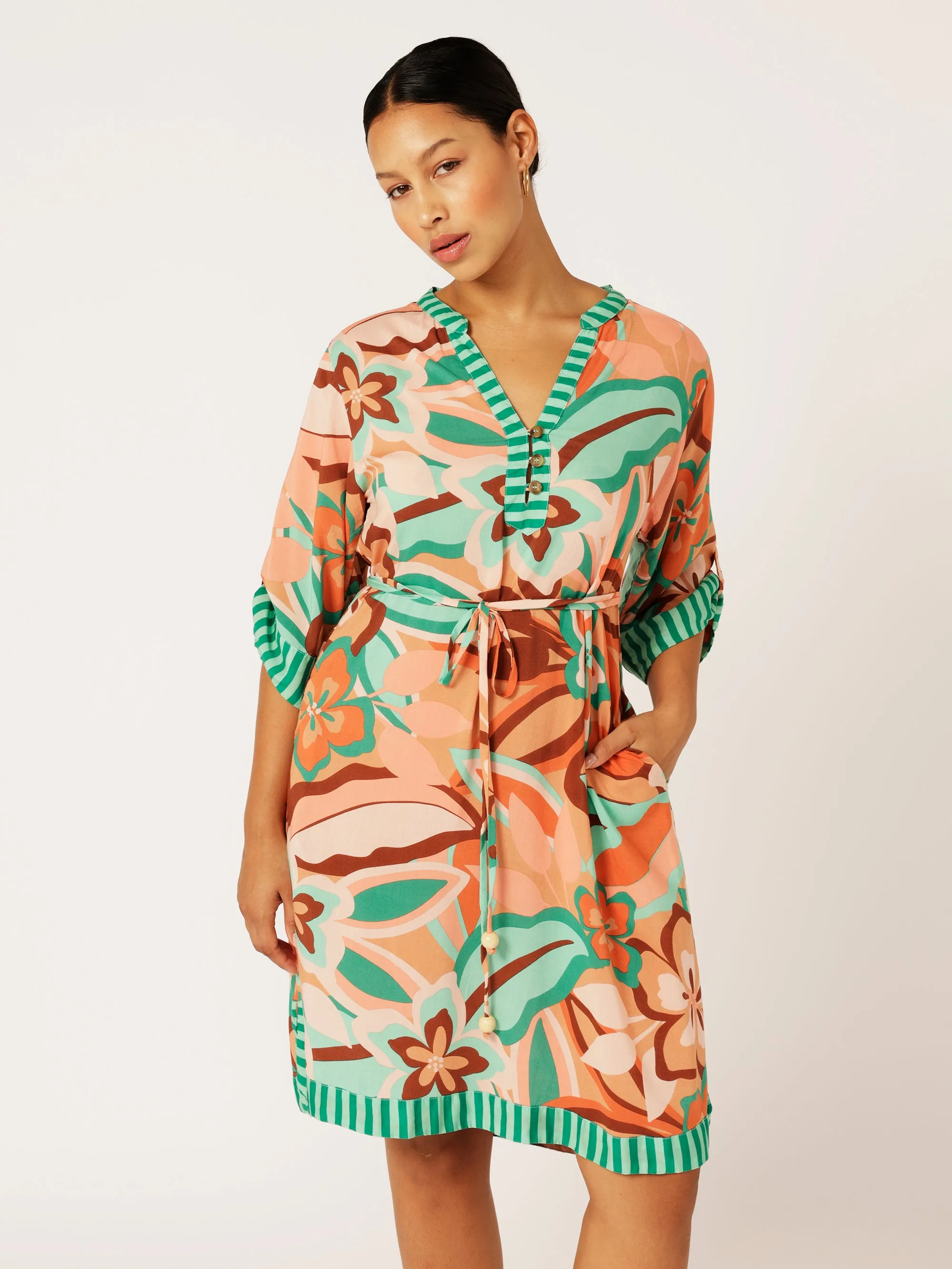 Caftan Dress | Island Coral