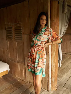Caftan Dress | Island Coral