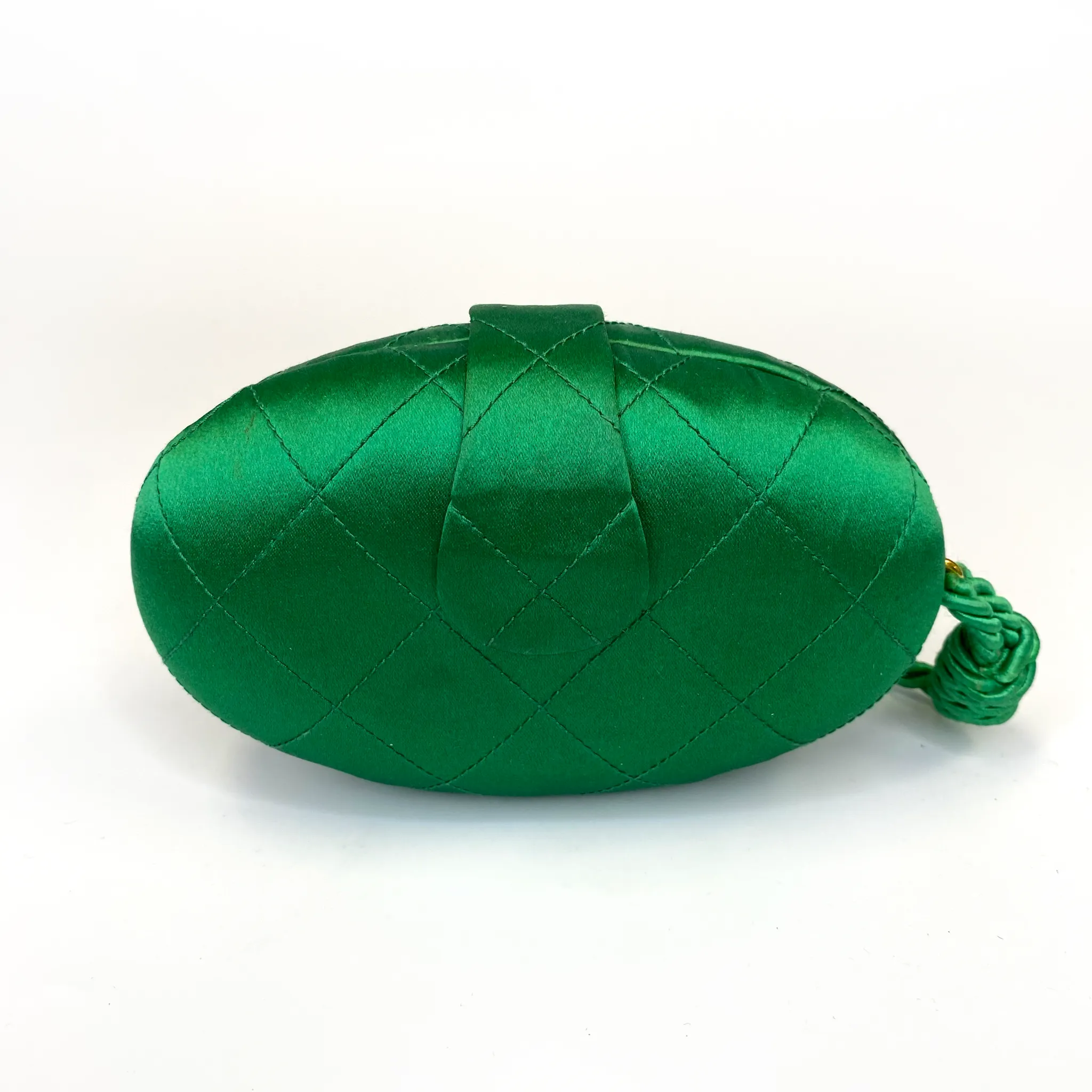 Chanel Vintage Green Evening Clutch