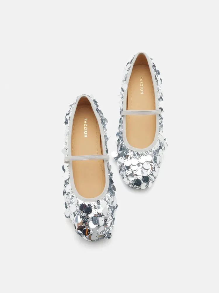 Christa Sequin Webbed Mary Janes