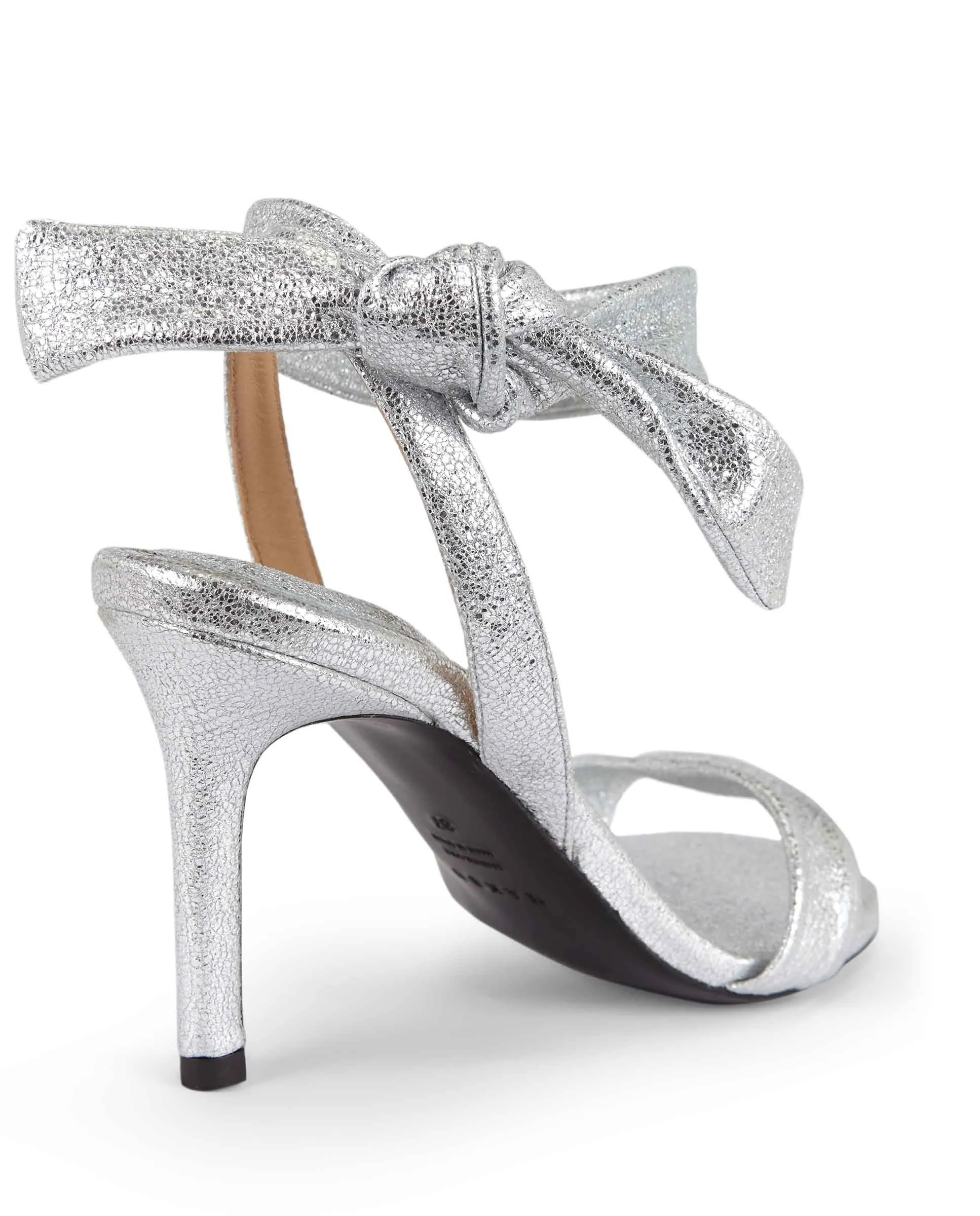COLETTE | Silver leather high heel sandal