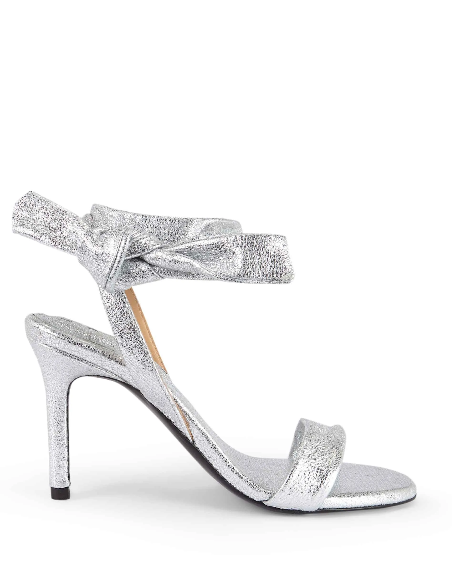 COLETTE | Silver leather high heel sandal