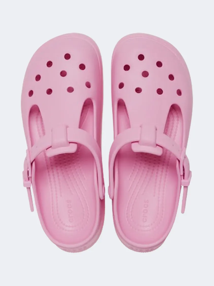 Crocs Classic Mary Jane Clog Unisex Lifestyle Slippers Pink Tweed
