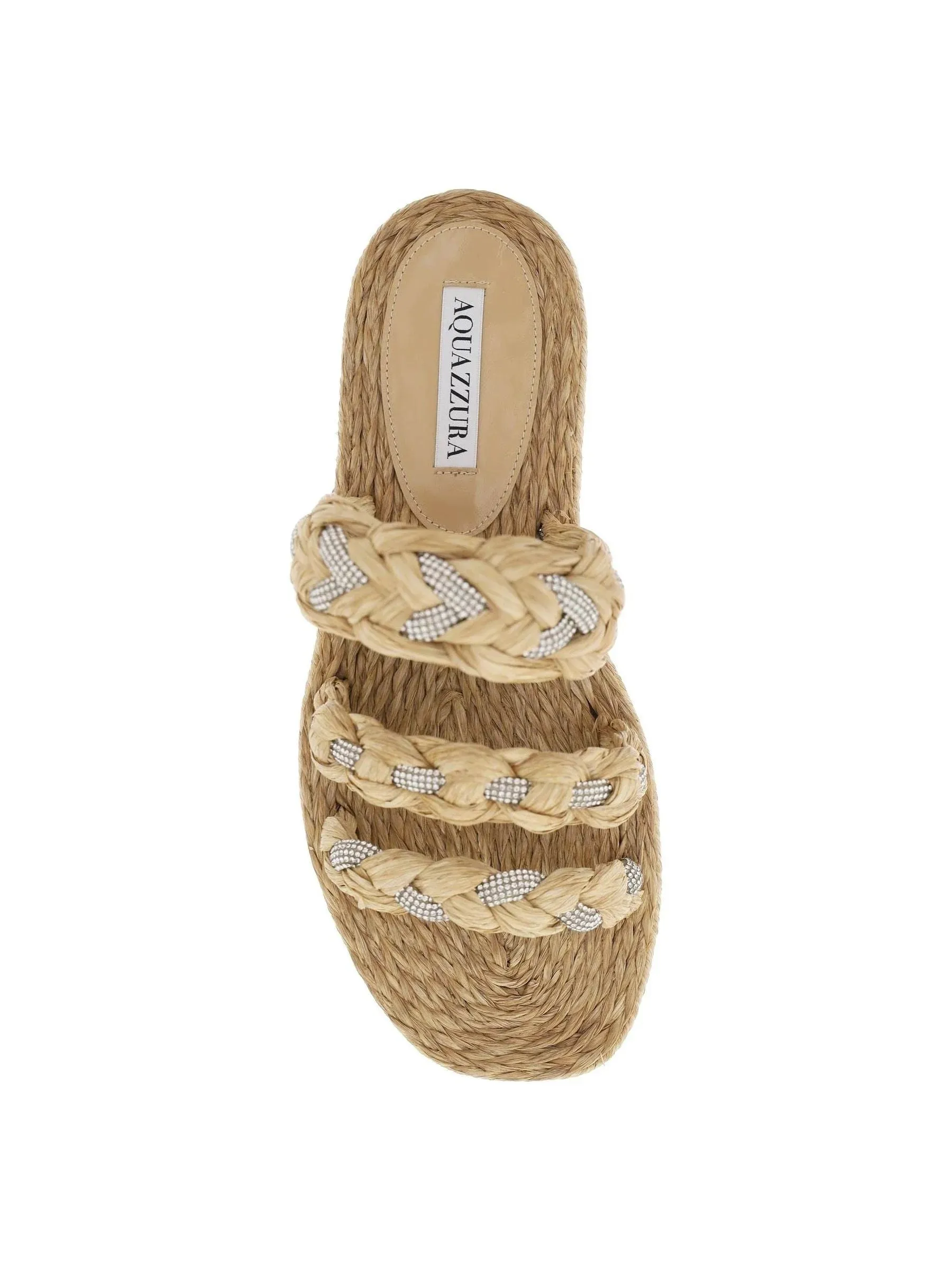 Crystal Chain Espadrille Shoes