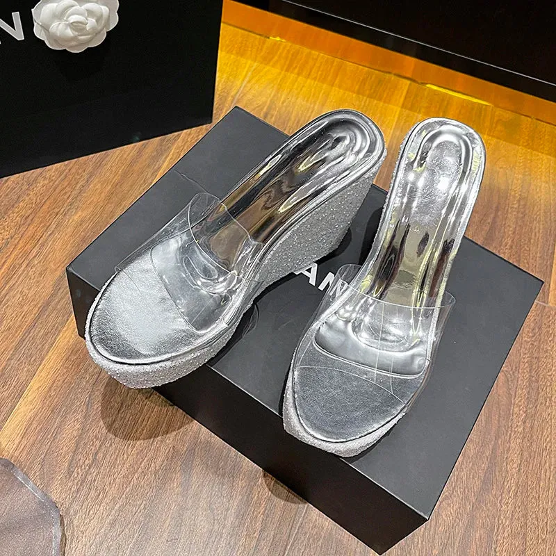 Dew-Kissed Wedges Sandals