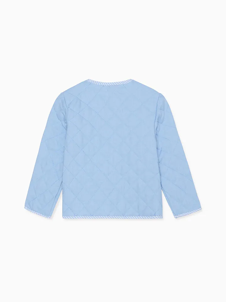 Dusty Blue Baby Jacket