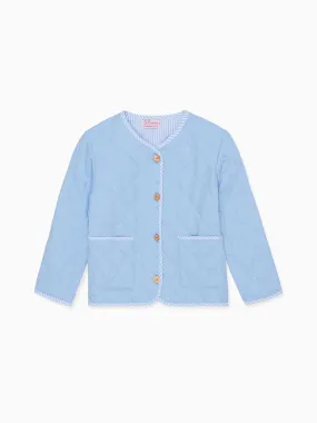 Dusty Blue Baby Jacket