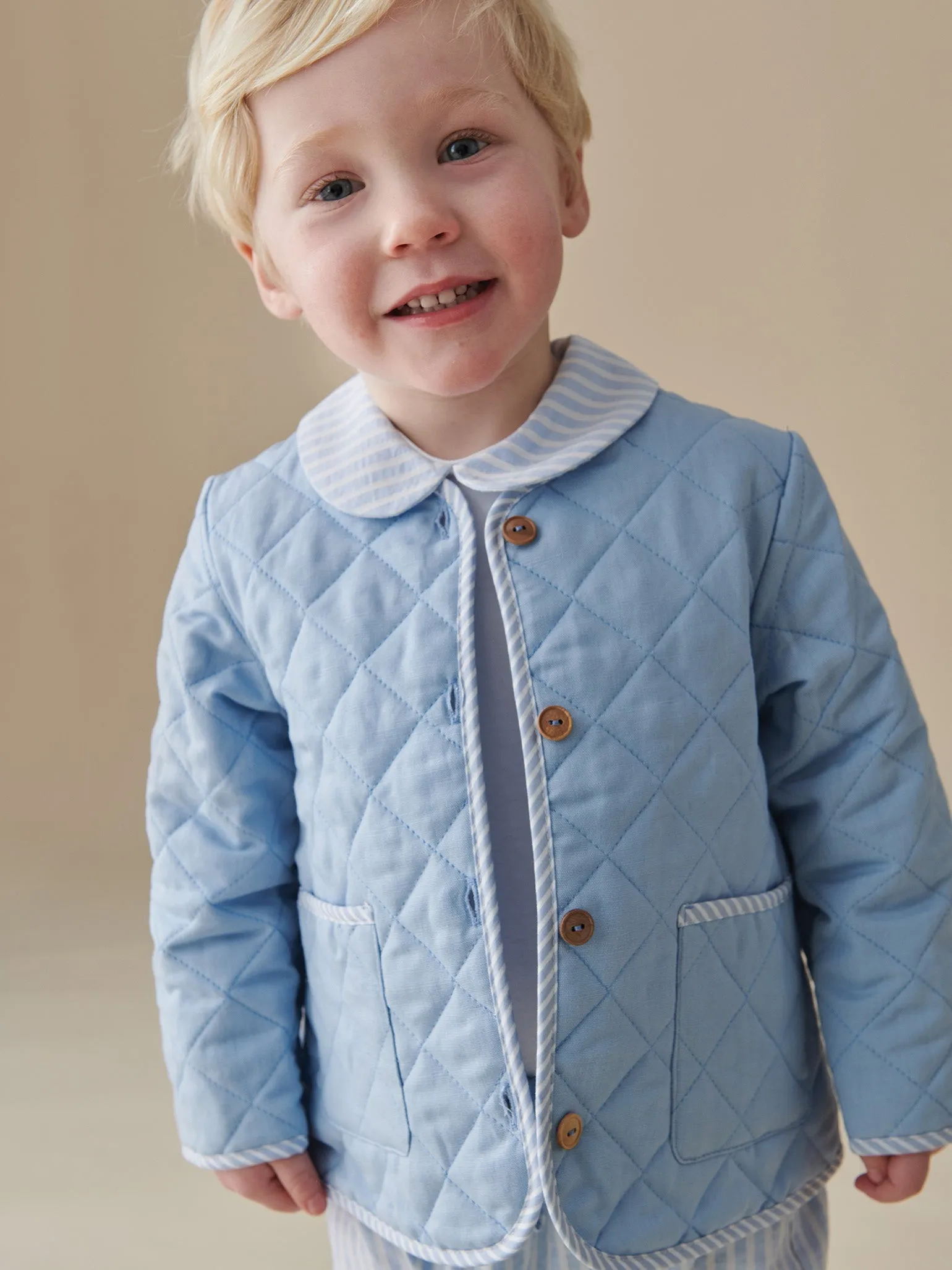 Dusty Blue Baby Jacket