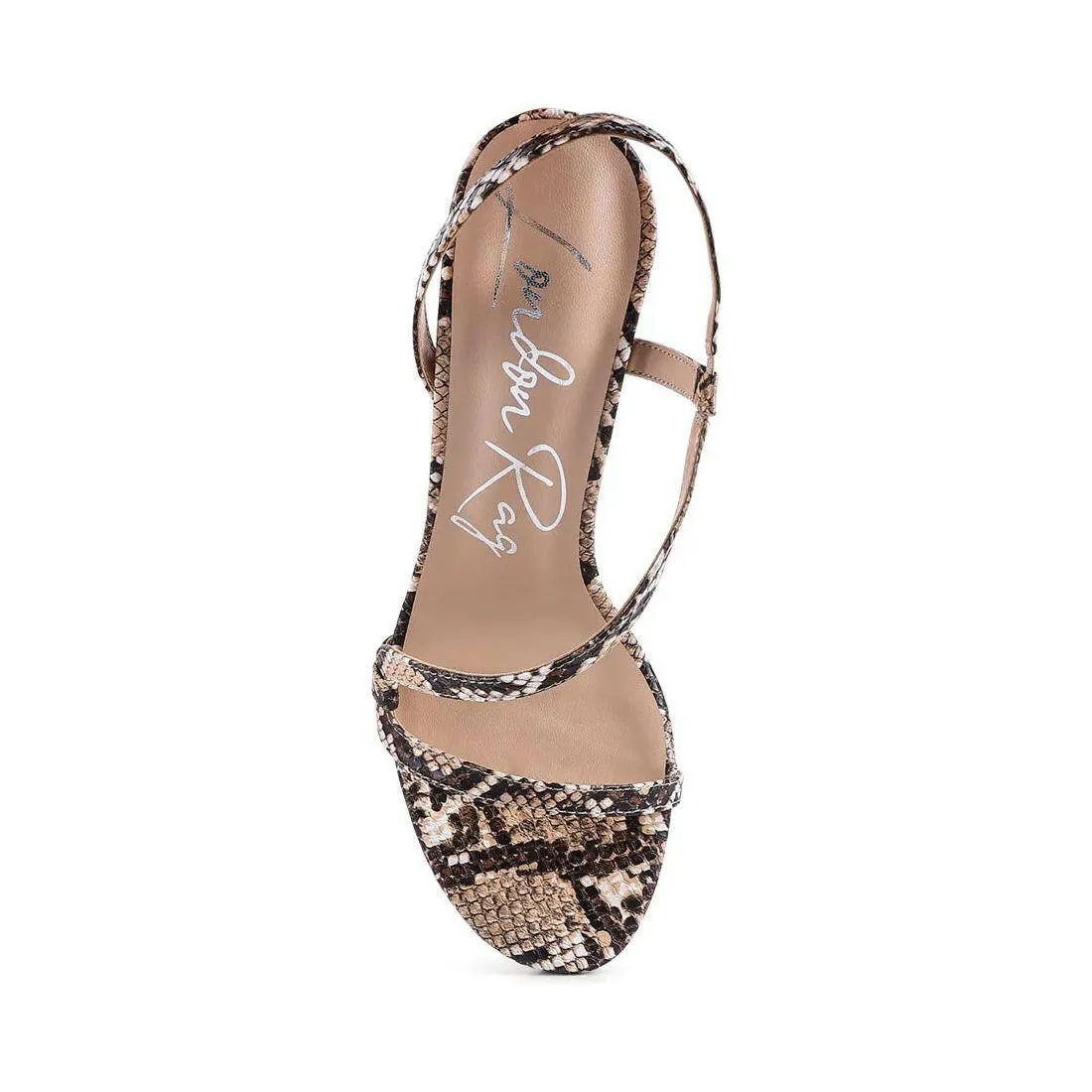 Epoque Heeled Strappy Slingback Sandals