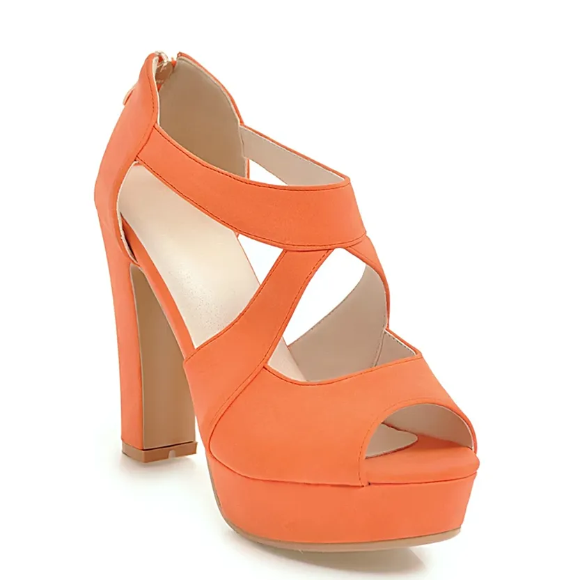 Funki Buys | Shoes | Women's Block Heel High Platform Sandal
