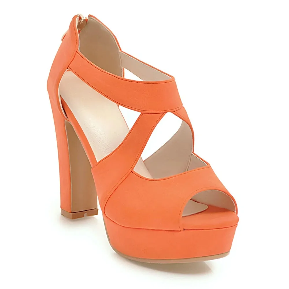 Funki Buys | Shoes | Women's Block Heel High Platform Sandal
