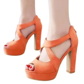 Funki Buys | Shoes | Women's Block Heel High Platform Sandal