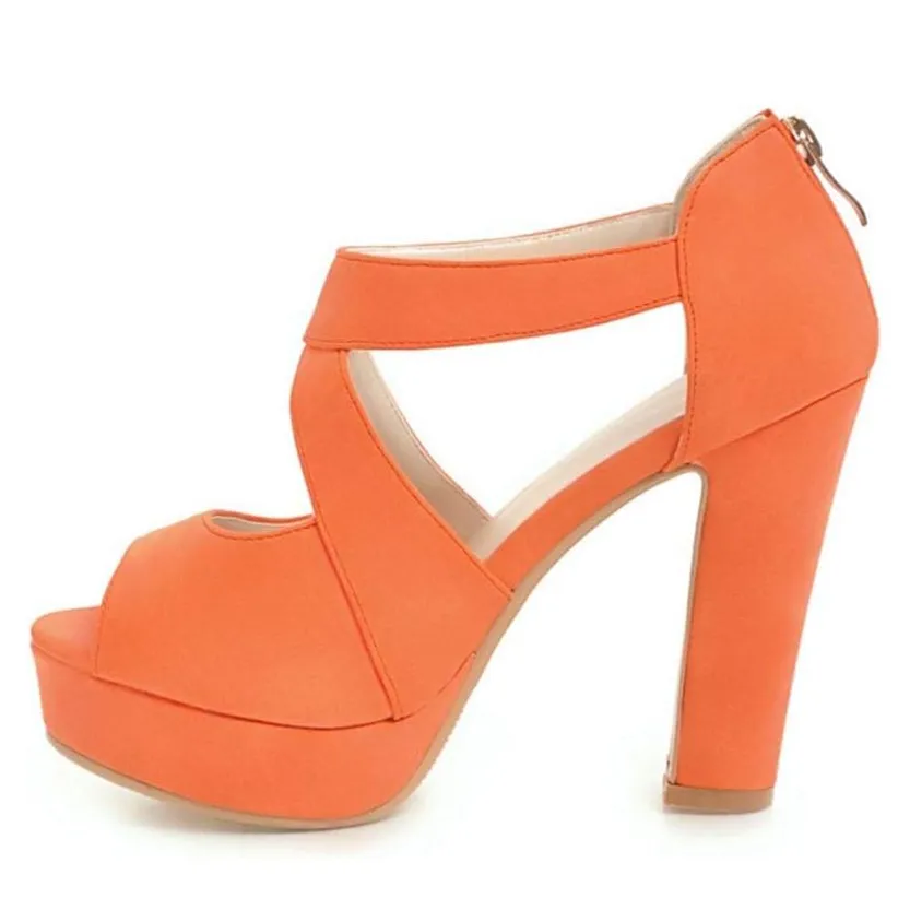Funki Buys | Shoes | Women's Block Heel High Platform Sandal